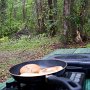 <p align=left>Déjeuner au Indian Forest Campground à St-Augustine, Florida.